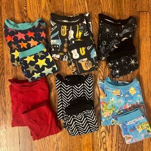 Little Sleepies Kids 3T Pajama Sets - 6 Set Bundle of Two Piece Pajamas